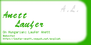 anett laufer business card